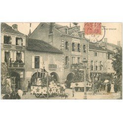 32 MARCIAC. Char Oriental 1906. Porche Cartes Postales. La Cavalcade