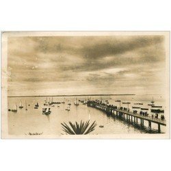 carte postale ancienne 33 ANDERNOS-LES-BAINS. La Jetée. Carte Photo Novelty