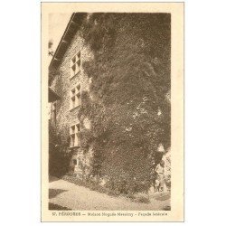 carte postale ancienne 01 PEROUGES. Maison Nogués-Messimy. Découpe à la ficelle