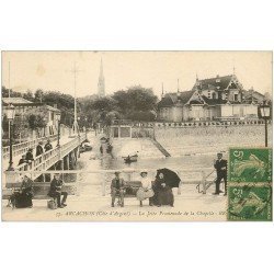 carte postale ancienne 33 ARCACHON. Jetée Promenade de la Chapelle 1917
