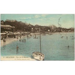 carte postale ancienne 33 ARCACHON. Le Bassin