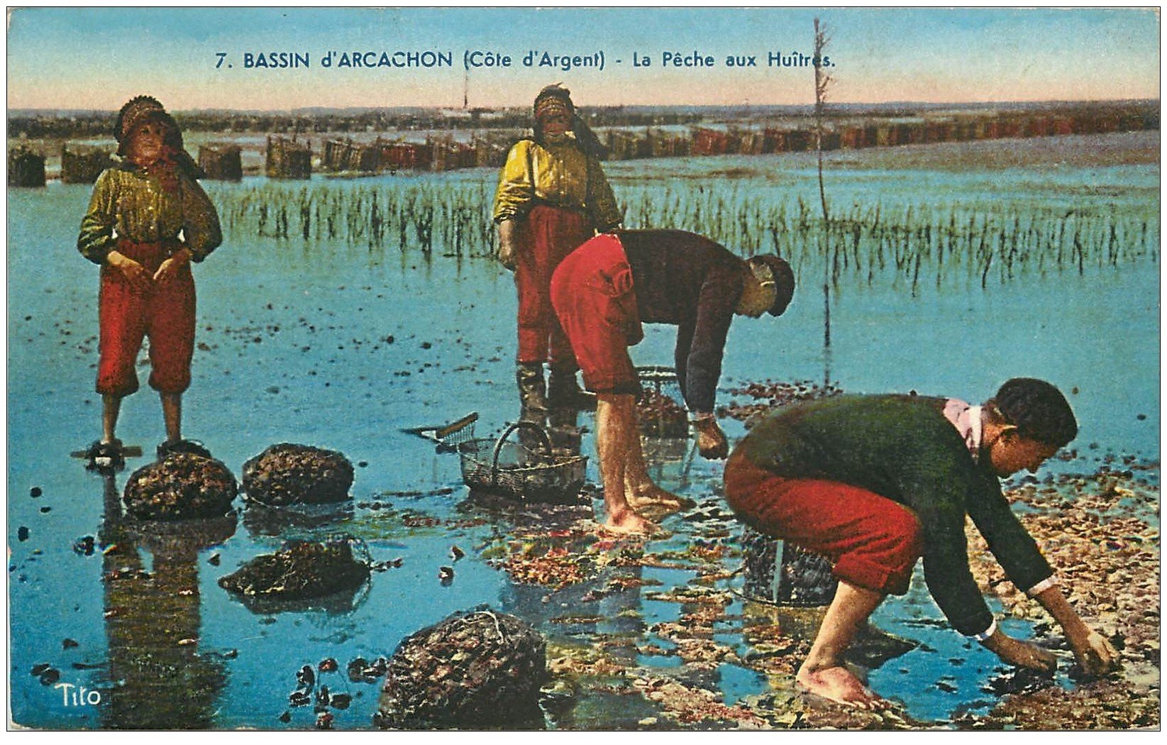 Tirage Albuminé Vintage Arcachon 1880 - Barques De Pêche France - 12x17cm