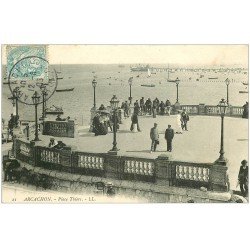 carte postale ancienne 33 ARCACHON. Place Thiers 1903