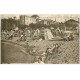 carte postale ancienne 33 ARCACHON. Plage Boulevard Promenade 1936