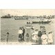 carte postale ancienne 33 ARCACHON. Plage et Jetée