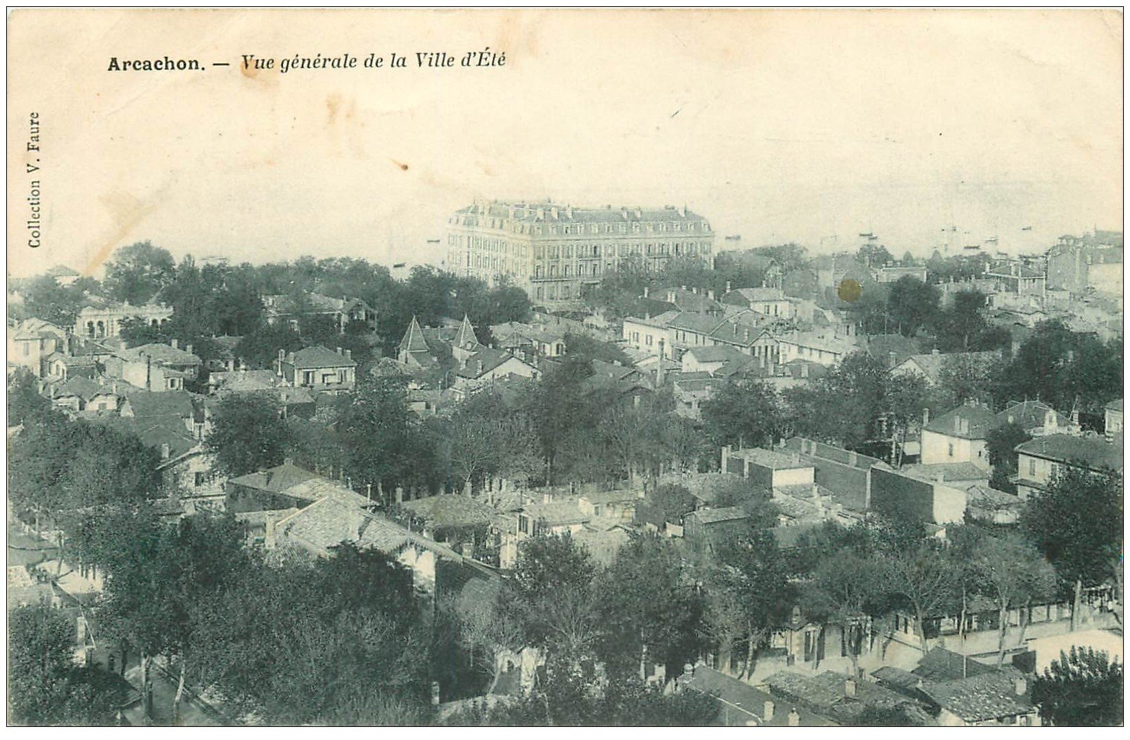 carte postale ancienne 33 ARCACHON. Ville d'Eté vers 1900