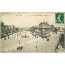 carte postale ancienne 33 BORDEAUX. Allées Tourny n030