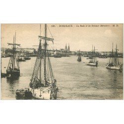 carte postale ancienne 33 BORDEAUX. Bateaux Morutiers 1932