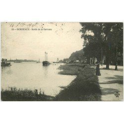 carte postale ancienne 33 BORDEAUX. Bords Garonne 1907