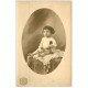 carte postale ancienne 33 BORDEAUX. Carte Photographie d'un Bébé. Albert Nazat Photographe à Bordeaux