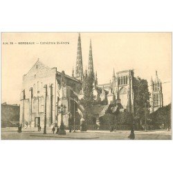 carte postale ancienne 33 BORDEAUX. Cathédrale 1917