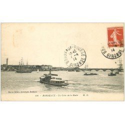 carte postale ancienne 33 BORDEAUX. Coin de la Rade 1914