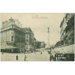 carte postale ancienne 33 BORDEAUX. Cours XXX Juillet Brasserie 1918