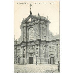 carte postale ancienne 33 BORDEAUX. Eglise Notre-Dame n°7