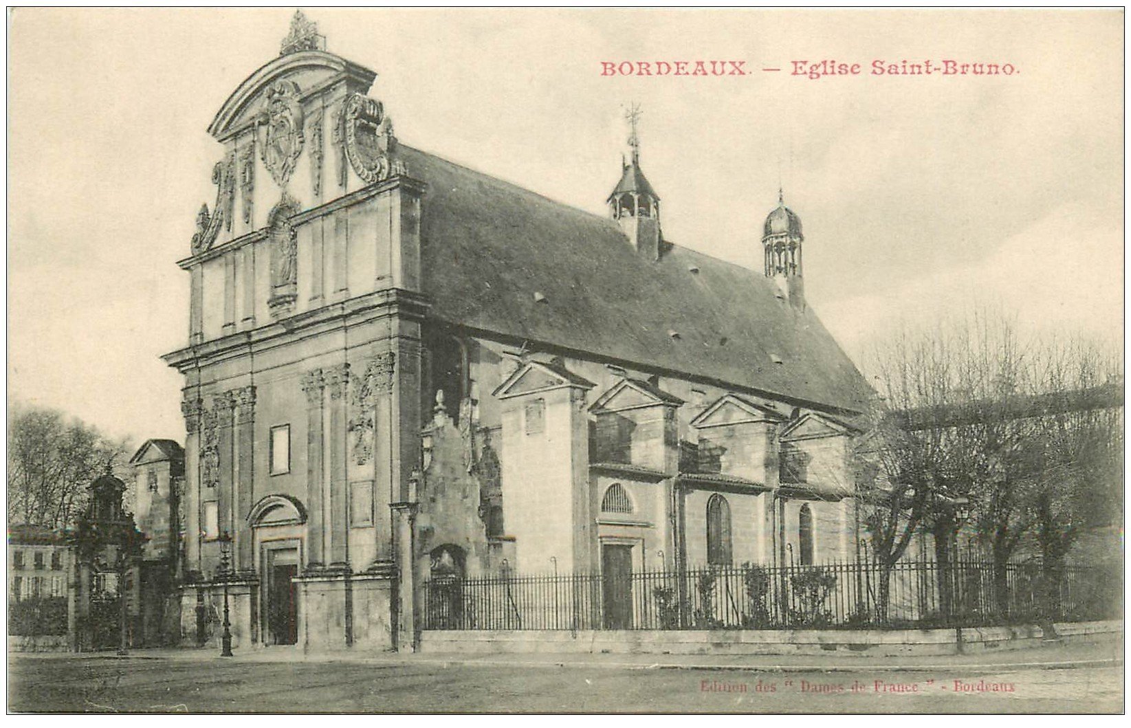 carte postale ancienne 33 BORDEAUX. Eglise Saint-Bruno