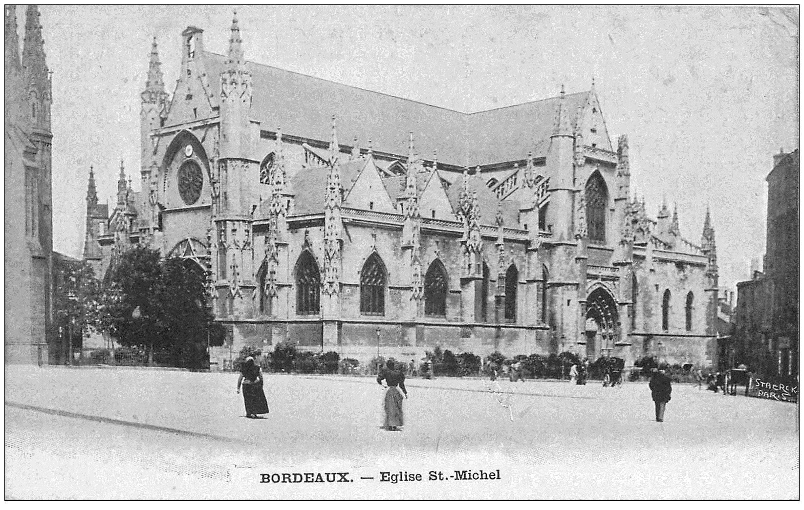 carte postale ancienne 33 BORDEAUX. Eglise Saint-Michel