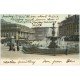 carte postale ancienne 33 BORDEAUX. Fontaine Place de la Comédie 1905 Hippomobile "" Oriflame ""