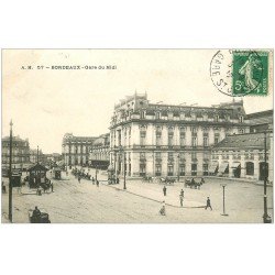 carte postale ancienne 33 BORDEAUX. Gare du Midi 1912