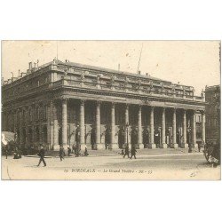 carte postale ancienne 33 BORDEAUX. Grand Théâtre 1915 BR 55
