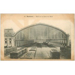 carte postale ancienne 33 BORDEAUX. Hall de la Gare du Midi