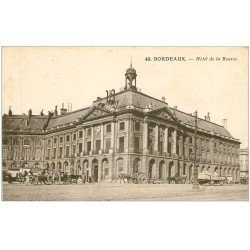 carte postale ancienne 33 BORDEAUX. Hôtel de la Bourse 1919