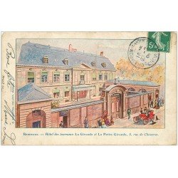 carte postale ancienne 33 BORDEAUX. Hôtel des Journaux 1909 rue Cheverus