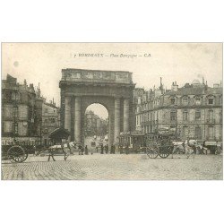 carte postale ancienne 33 BORDEAUX. Place Bourgogne 7