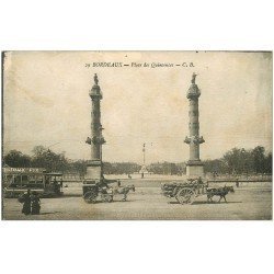 carte postale ancienne 33 BORDEAUX. Place des Quinconces