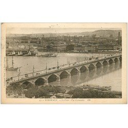 carte postale ancienne 33 BORDEAUX. Pont 1932