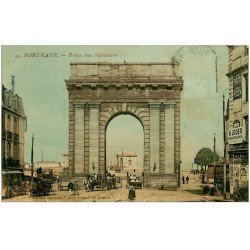 carte postale ancienne 33 BORDEAUX. Porte des Salinières 1913. Edition de luxe Aux Dames de France