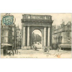 carte postale ancienne 33 BORDEAUX. Porte Salinières 1907