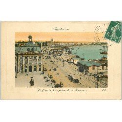 carte postale ancienne 33 BORDEAUX. Quais vus de la Douane 1911 LL.