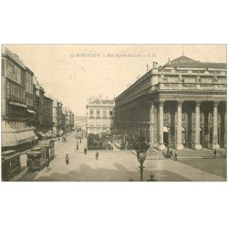 carte postale ancienne 33 BORDEAUX. Rue Esprit-des-Lois 1915