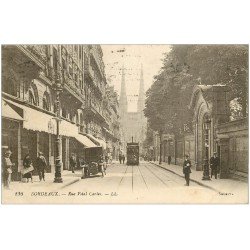 carte postale ancienne 33 BORDEAUX. Rue Vital Carles