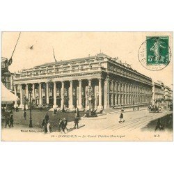 carte postale ancienne 33 BORDEAUX. Théâtre Municipal 1910 MD 20