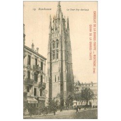 carte postale ancienne 33 BORDEAUX. Tour Pey-Berland n°19