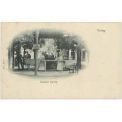 carte postale ancienne 03 VICHY. Source Lardy Buvette gratuite