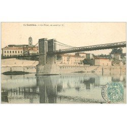 33 CASTILLON. Le Pont 1905 en couleur