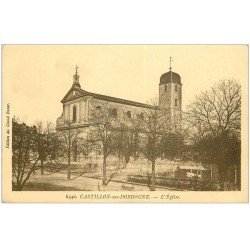 carte postale ancienne 33 CASTILLON. L'Eglise 1944