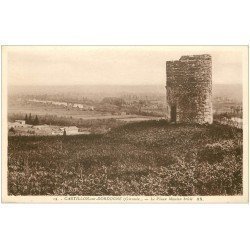 carte postale ancienne 33 CASTILLON. Vieux Moulin brûlé