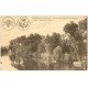 carte postale ancienne 33 COUTRAS. Ballade en barque sur la Dronne. Tampon Train Sanitaire