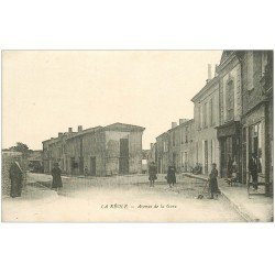 carte postale ancienne 33 LA REOLE. Avenue de la Gare