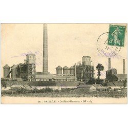 carte postale ancienne 33 PAUILLAC. Les Hauts-Fourneaux 1911