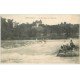 carte postale ancienne 01 PONT-D'AIN. Pêcheurs près Barrage et Ecluse 1921