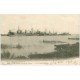 carte postale ancienne 33 TROMPELOUP. Les Appontements 1904 Navires Transporteurs