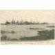 carte postale ancienne 33 TROMPELOUP. Les Appontements 1904 Navires Transporteurs