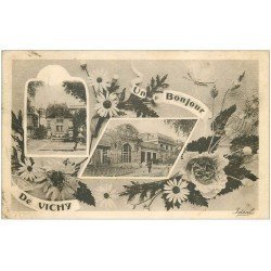 carte postale ancienne 03 VICHY. Un bonjour 1935.