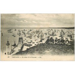 carte postale ancienne 35 CANCALE. Retour de la Caravane 1922