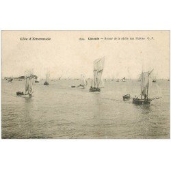 carte postale ancienne 35 CANCALE. Retour de Pêche aux Huîtres