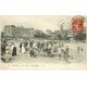 carte postale ancienne 35 DINARD. Plage Hôtel Riyal 1911. Jeune vendeur ambulant